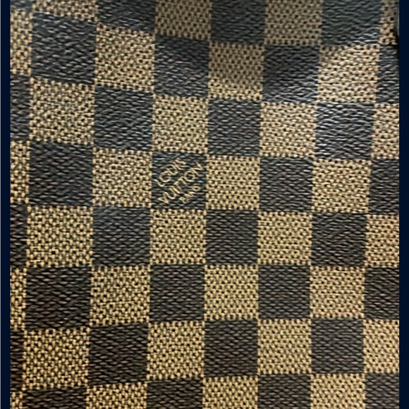 Louis Vuitton Brown Damier Tote with Gold Accents - Picture 5 of 6